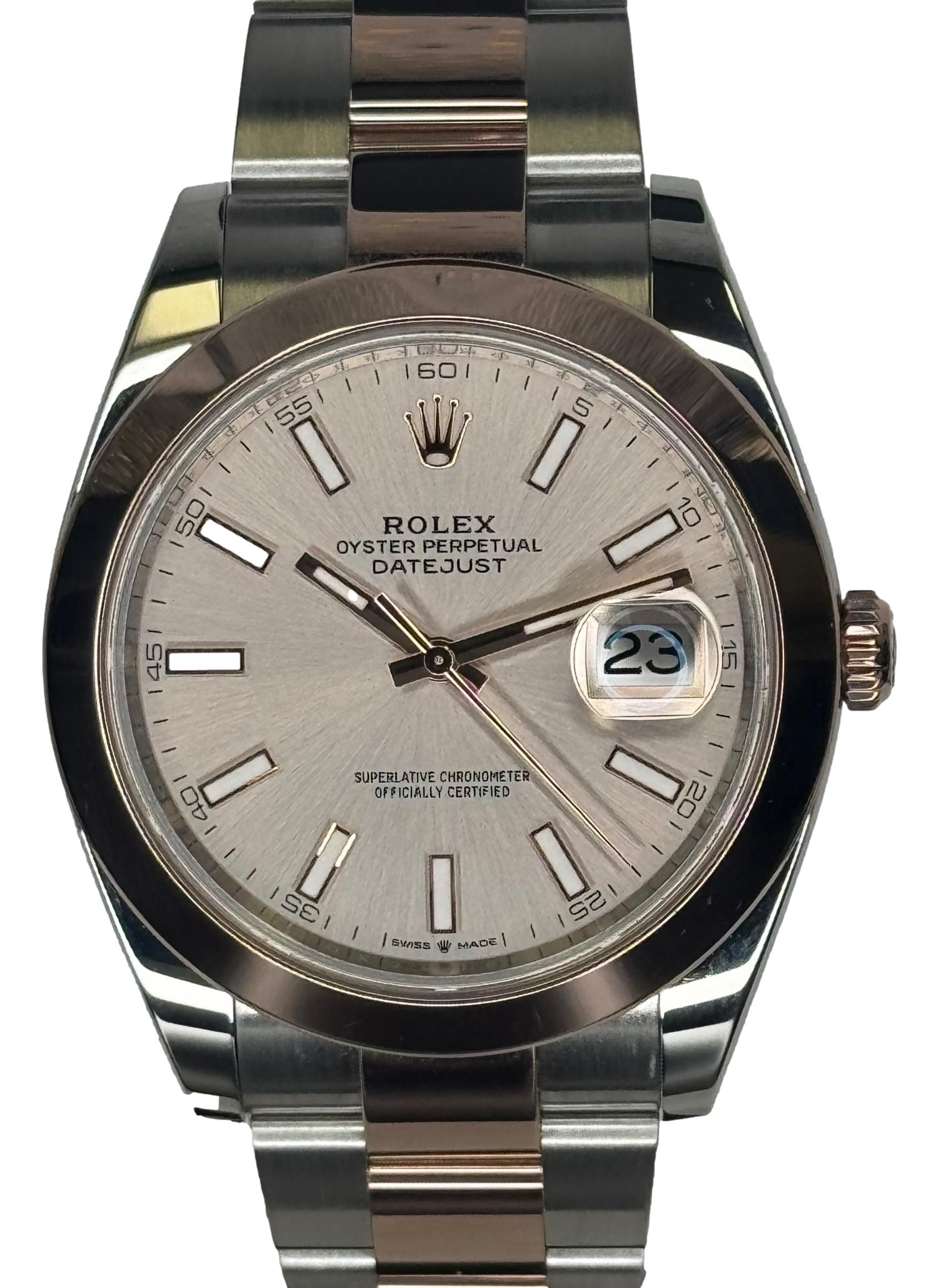 スティクノリ Rolex Datejust Sundust dial 126301 41mm 18K Rose Gold & Steel Oyster B