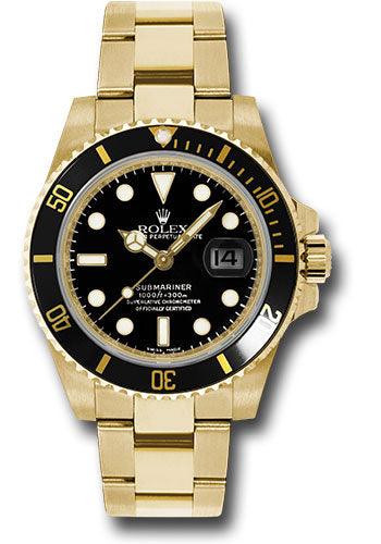 Rolex submariner black yellow gold Clearance