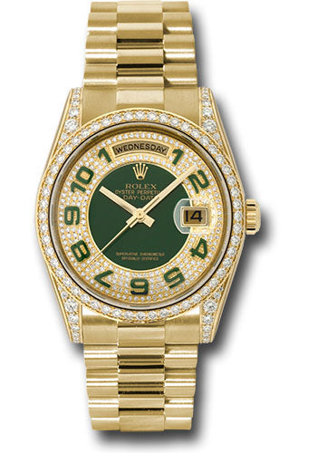 Rolex enamel green diamond Clearance