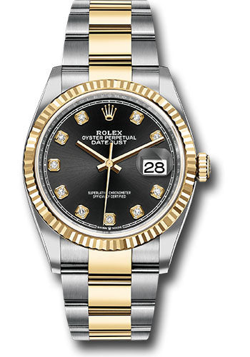 Rolex Steel and Yellow Gold Rolesor Datejust 36 Watch Fluted Bezel