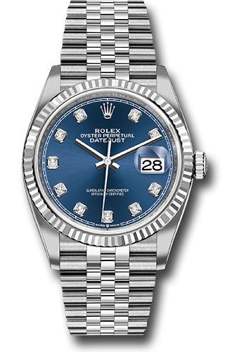 Rolex datejust 36 blue dial fluted bezel new arrivals