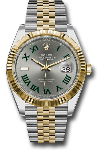 Rolex Steel and Yellow Gold Rolesor Datejust 41 Watch Fluted Bezel