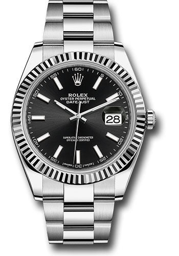 Rolex datejust 41 2025 white gold bezel