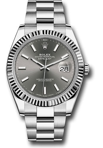 rolex datejust 41 black dial fluted bezel
