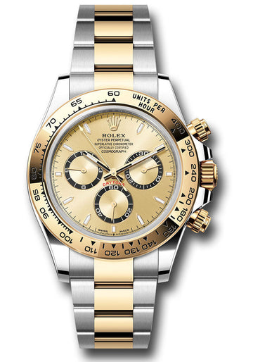 Rolex Yellow Rolesor Cosmograph Daytona Watch - Fixed Bezel - Golden Index Dial - Oyster Bracelet - 126503 chio
