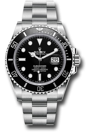 Rolex Steel Submariner Date Watch - Black Bezel - Black Dial - 2020 Re