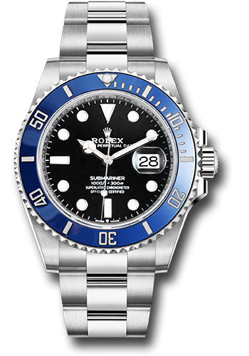 mager element leksikon Rolex White Gold Submariner Date Watch - The Blueberry - Blue Bezel -