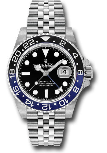 Rolex Steel GMT-Master II 40 Watch Black And Blue Batman Bezel Bla