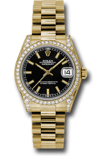 Gold rolex datejust diamond bezel Clearance