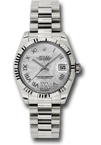 Datejust 31 hot sale white gold