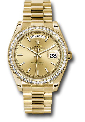 Rolex day date 2025 40 yellow gold price