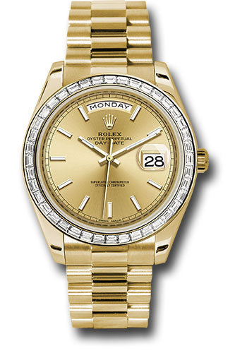 Rolex 40mm president clearance 18k yellow gold price