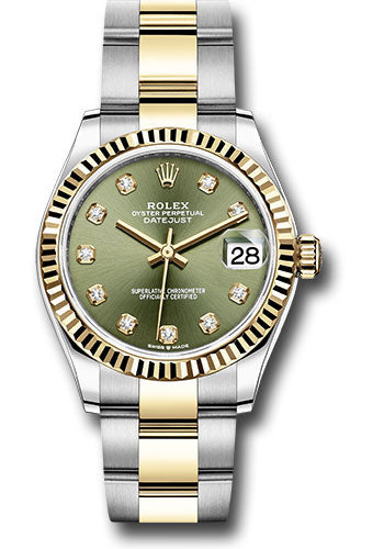 Rolex datejust 31 deals olive green