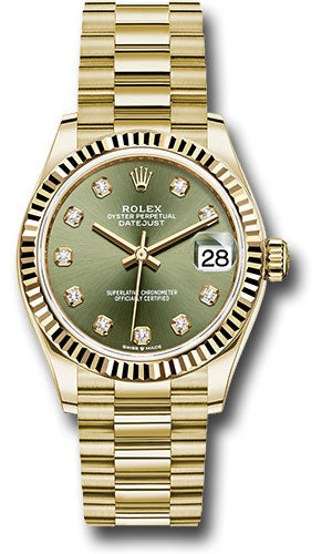 Rolex Oyster Perpetual Datejust Yellow Gold Diamond 31MM Watch