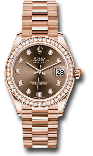 Rolex rose gold diamond bezel Clearance