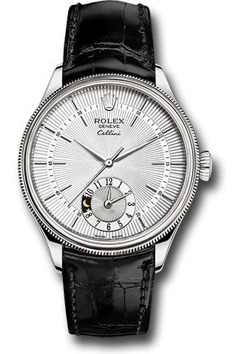 Rolex cellini dual time white gold Clearance