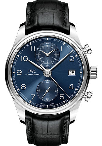 IWC Portugieser Chronograph Classic Watch Blue Dial IW390303