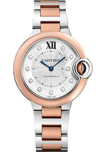 Cartier Ballon Bleu de Cartier Watch 33 mm Steel and Rose Gold Case