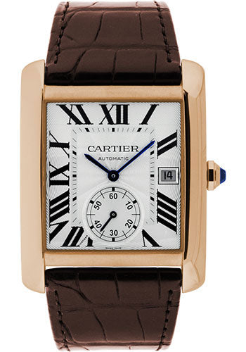 Cartier Tank MC Watch Silvered Dial Darkgatrap W5330001