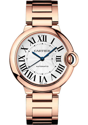 Cartier Ballon Bleu de Cartier Watch 36 mm Rose Gold Case Silvered