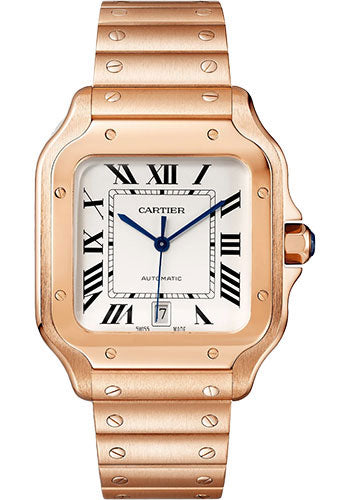 Cartier Santos de Cartier Watch Silvered Opaline Dial WGSA0018