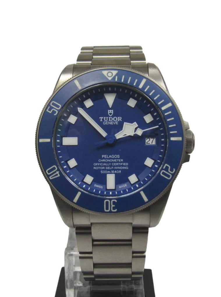 Tudor Pelagos Titanium Automatic Blue Dial Watch 2023 B&P Watch
