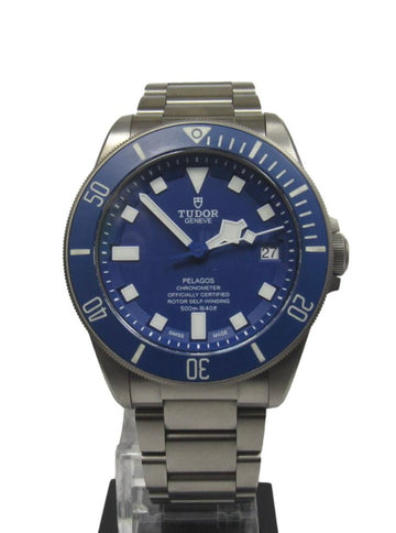 Tudor Pelagos Titanium Automatic Blue Dial Watch 2023 B&P Watch
