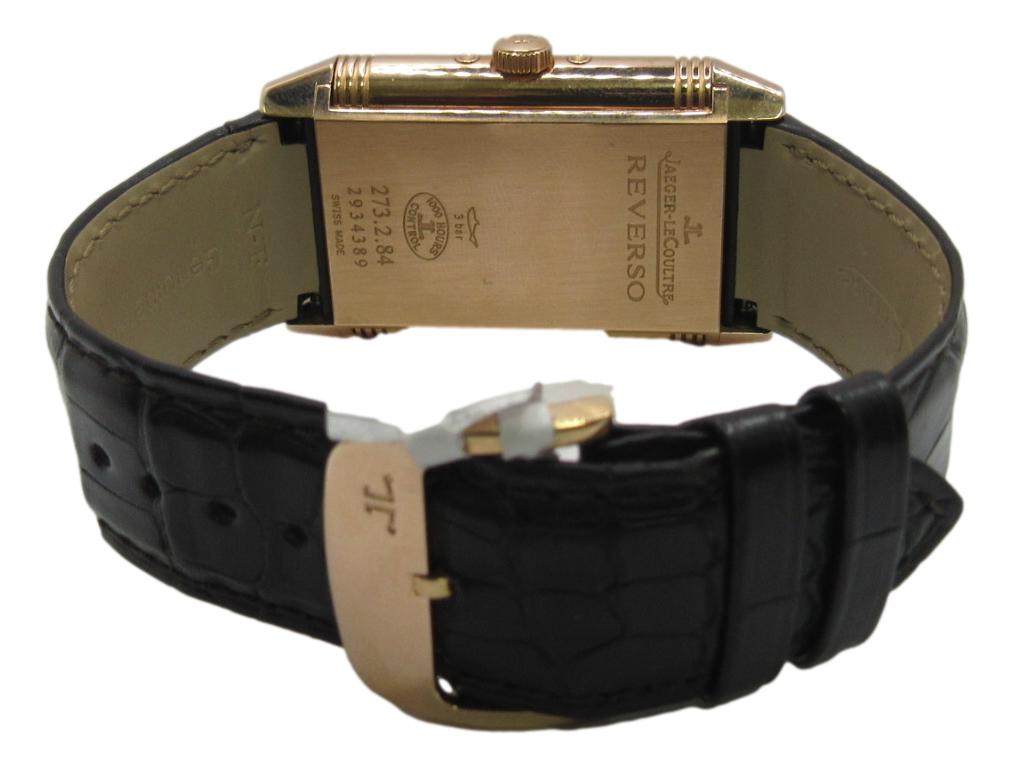 Jaeger LeCoultre Reverso Tribute Duoface 18K Rose Gold Watch Q3912420 Box Papers Watch