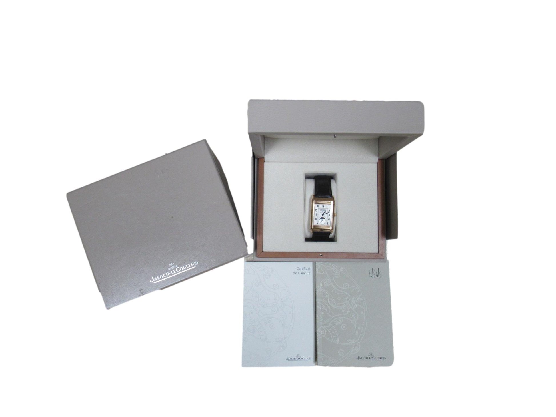 Jaeger LeCoultre Reverso Tribute Duoface 18K Rose Gold Watch Q3912420 Box Papers Watch