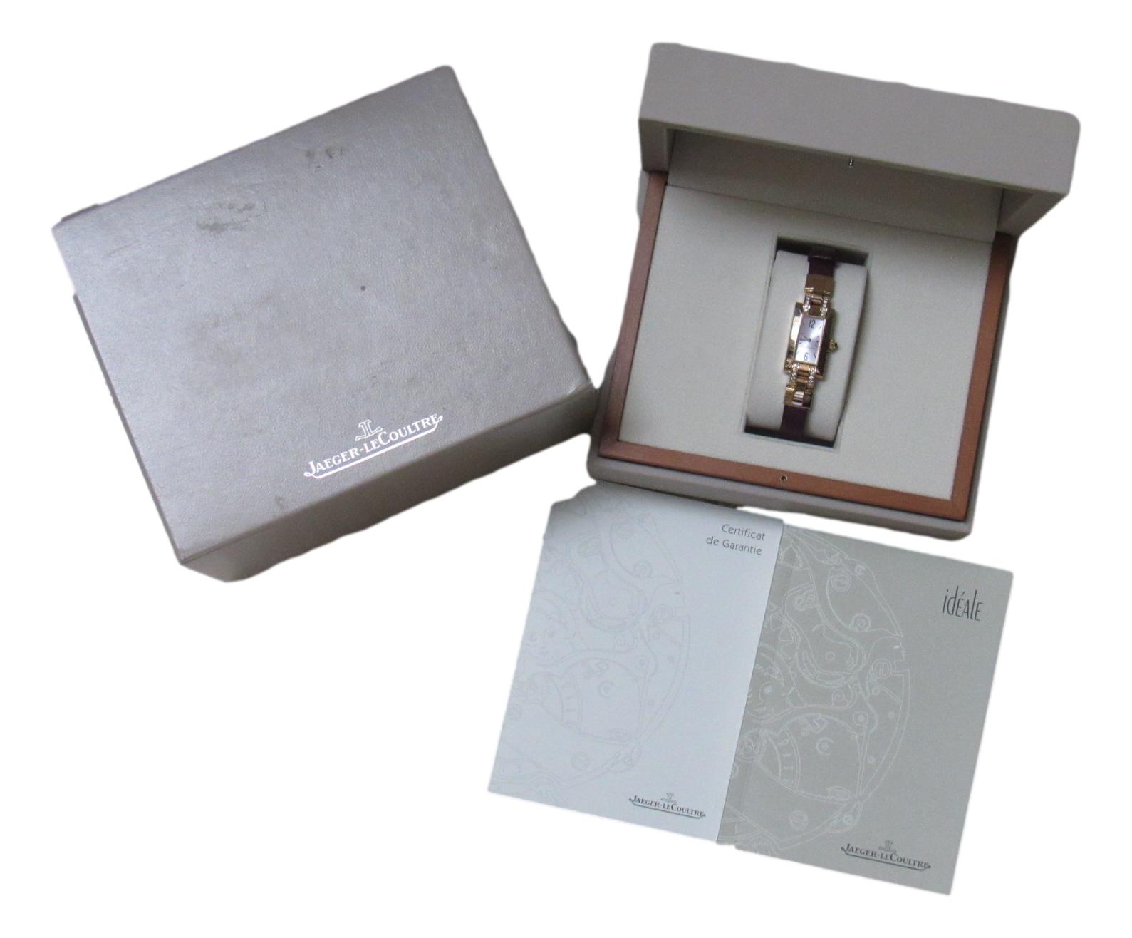 Jaeger-LeCoultre Ideale 460.2.08 Rose Gold Diamond B&P Mini Ladies Watch