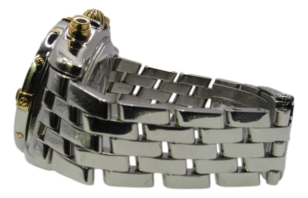 Breitling Cockpit Chronograph Steel & 18K Blue Dial Mens 38mm Watch B13357 Watch