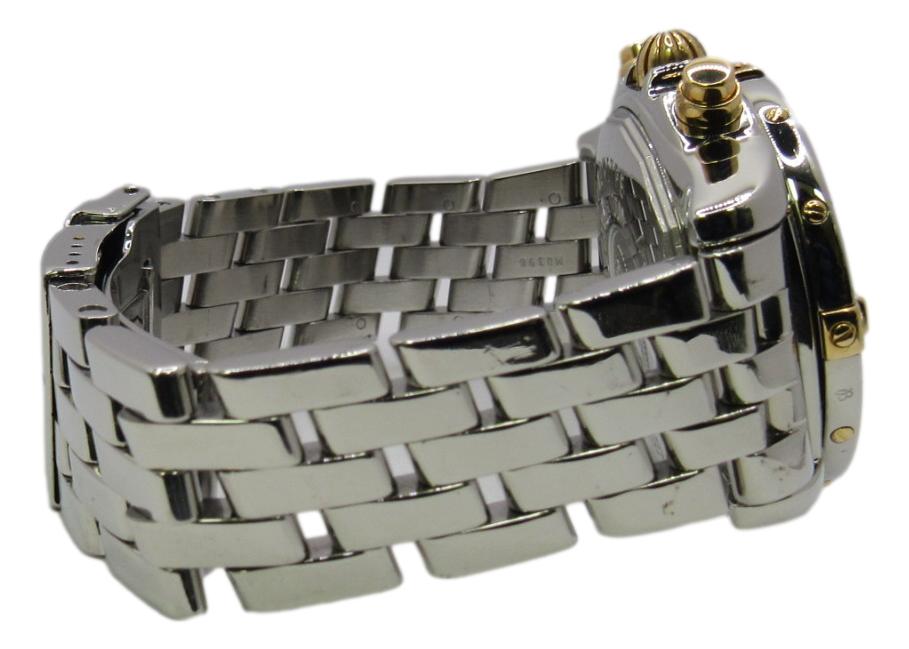 Breitling Cockpit Chronograph Steel & 18K Blue Dial Mens 38mm Watch B13357 Watch