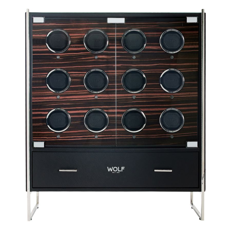 Roadster 12 Piece Watch Winder Cabinet