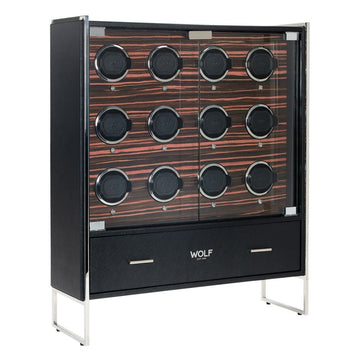 Roadster 12 Piece Watch Winder Cabinet