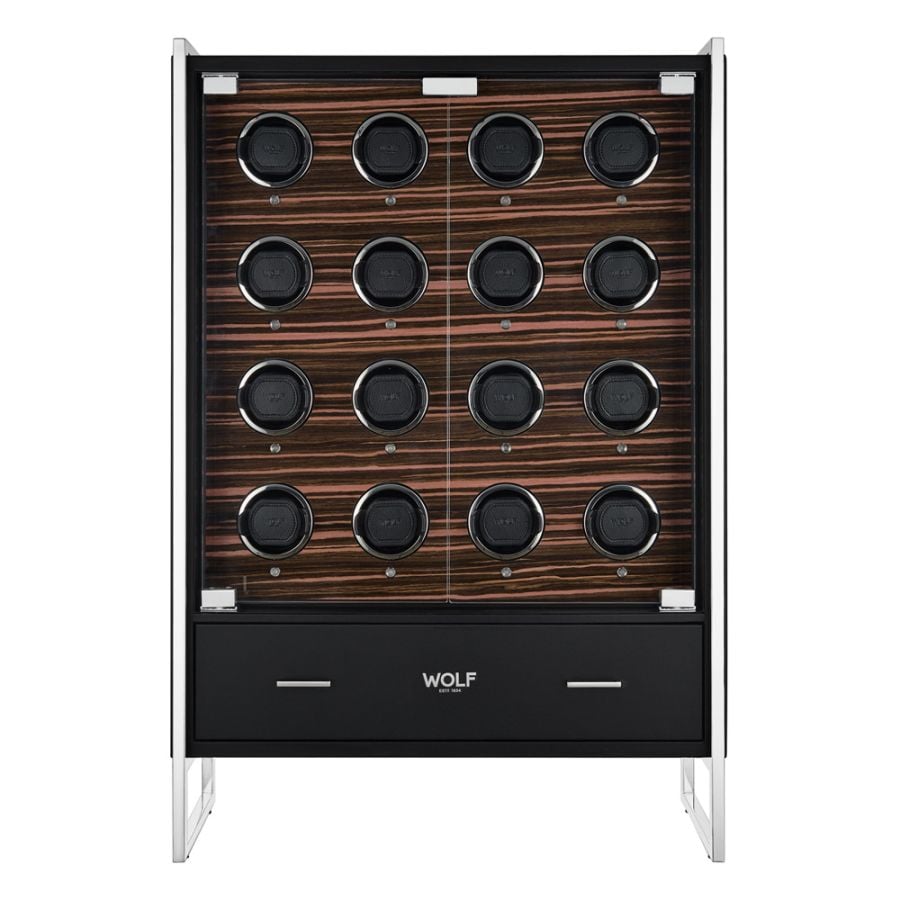 Roadster 16 Piece Watch Winder Cabinet