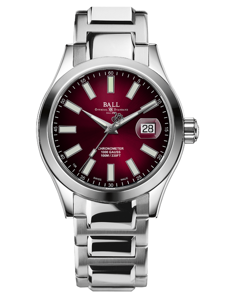 Ball Engineer III Marvelight Chronometer (40mm) - BURGUNDY RED