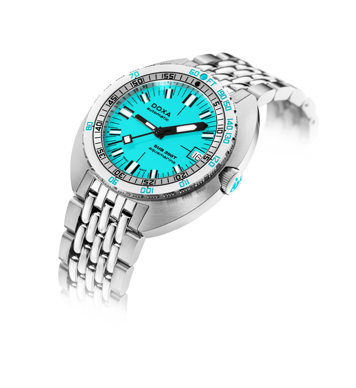 DOXA Sub 200T Aquamarine Iconic Stainless Steel - 804.10.241.10