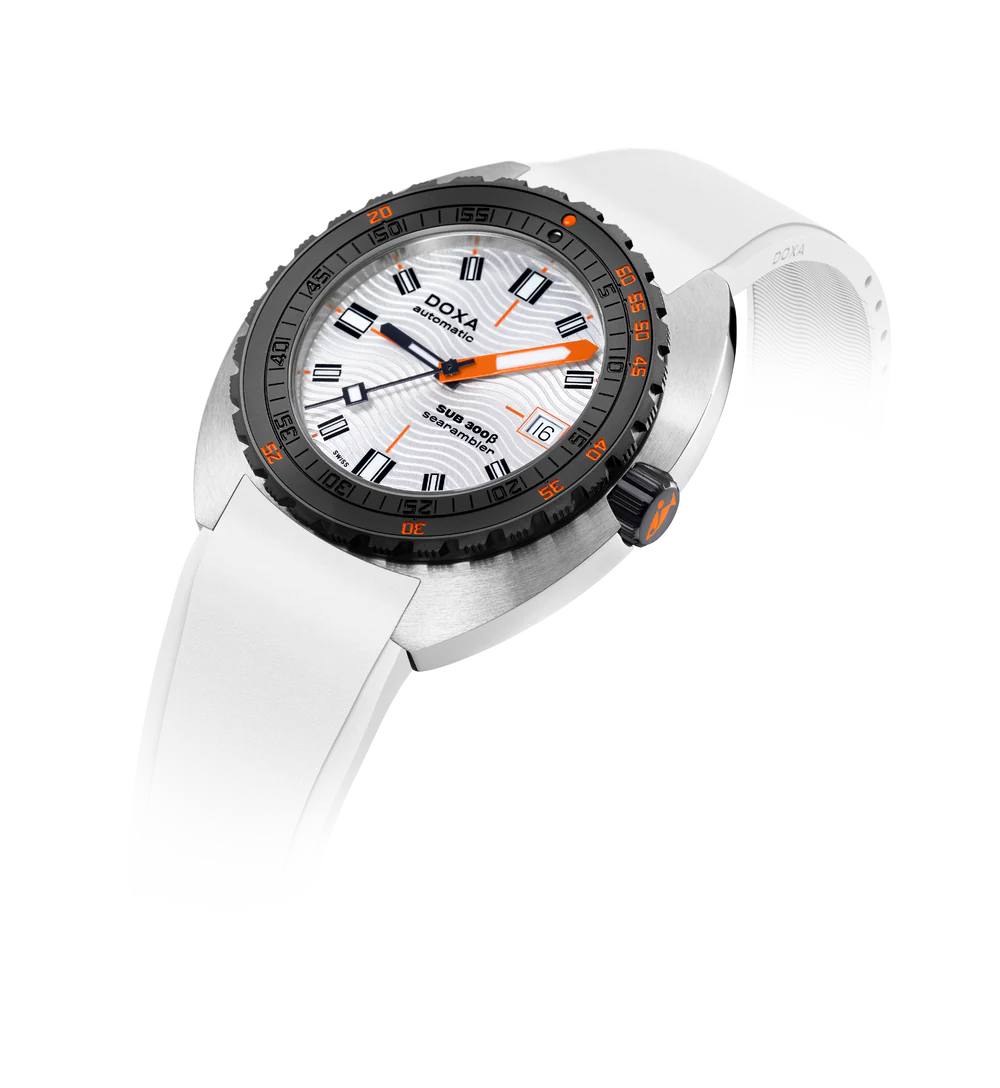 Doxa SUB 300 Beta Searambler Rubber White - 830.10.021.23