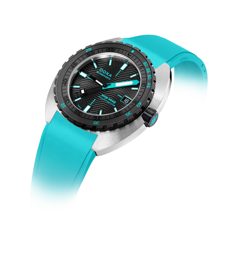 DOXA Sub 300 Beta Aquamarine Rubber Turquoise - 830.10.241.10
