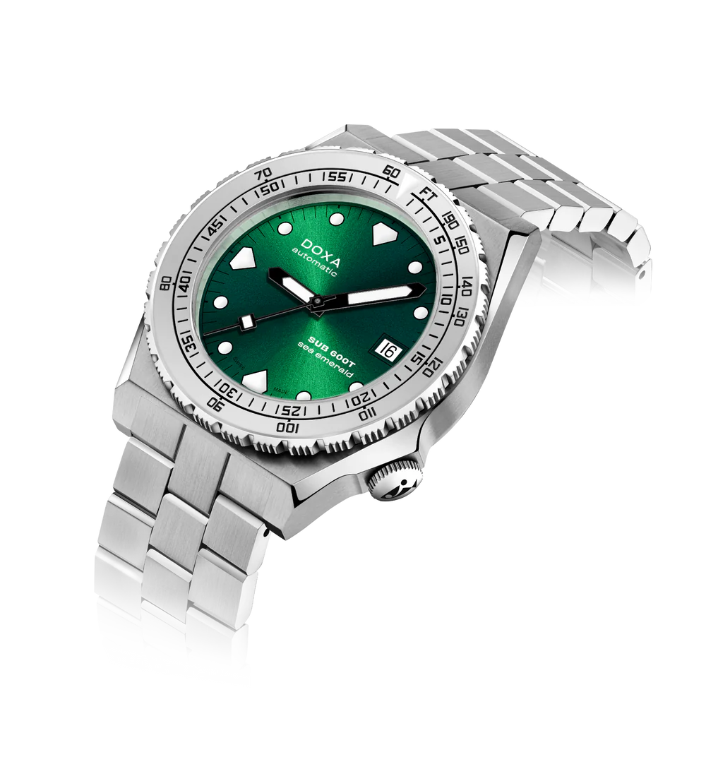 DOXA Sub 600T 40 mm Sea Emerald Iconic dial Stainless steel - 862.10.131.10