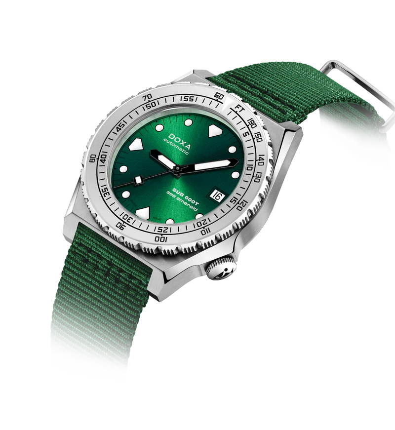 DOXA Sub 600T 40 mm Sea Emerald Iconic dial NATO - 862.10.131.26-N