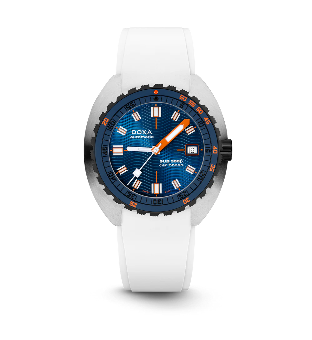 Doxa SUB 300 Beta Caribbean Rubber White - 830.10.201.23