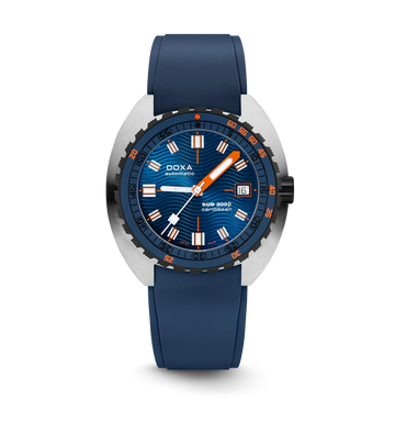 Doxa SUB 300 Beta Caribbean Rubber Navy blue - 830.10.201.32
