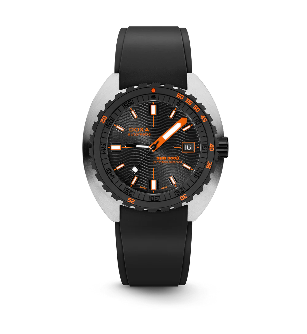 DOXA SUB 300 Beta Professional Black Rubber Strap - 830.10.351.20