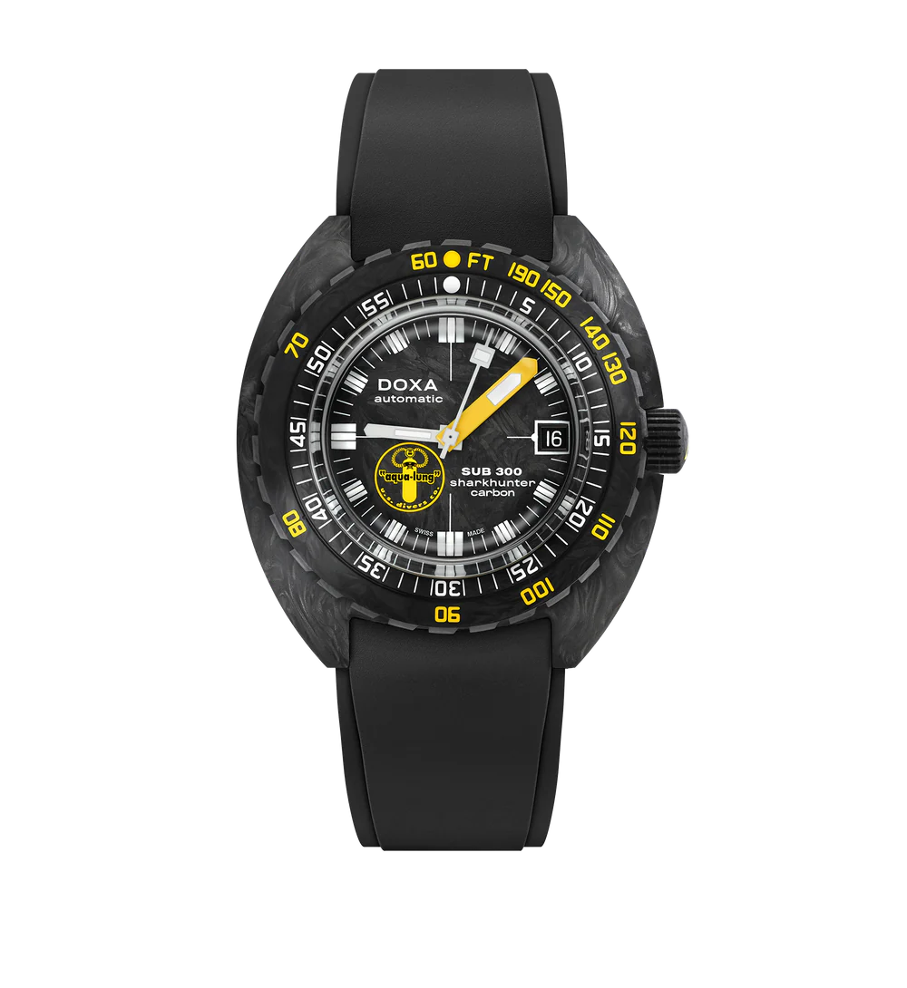 Doxa SUB 300 Carbon Aqua Lung US Divers Sharkhunter - 822.70.101AQL.20