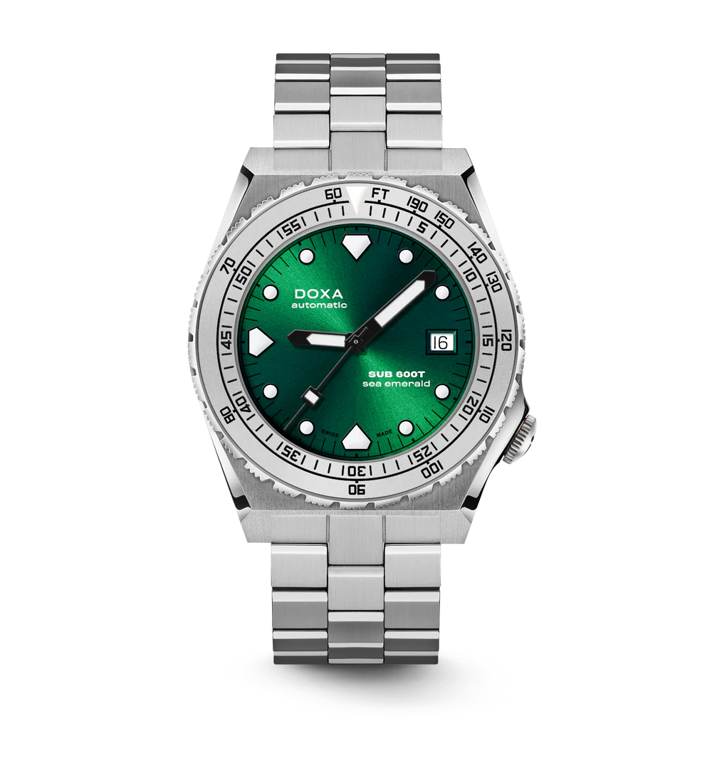 DOXA Sub 600T 40 mm Sea Emerald Iconic dial Stainless steel - 862.10.131.10