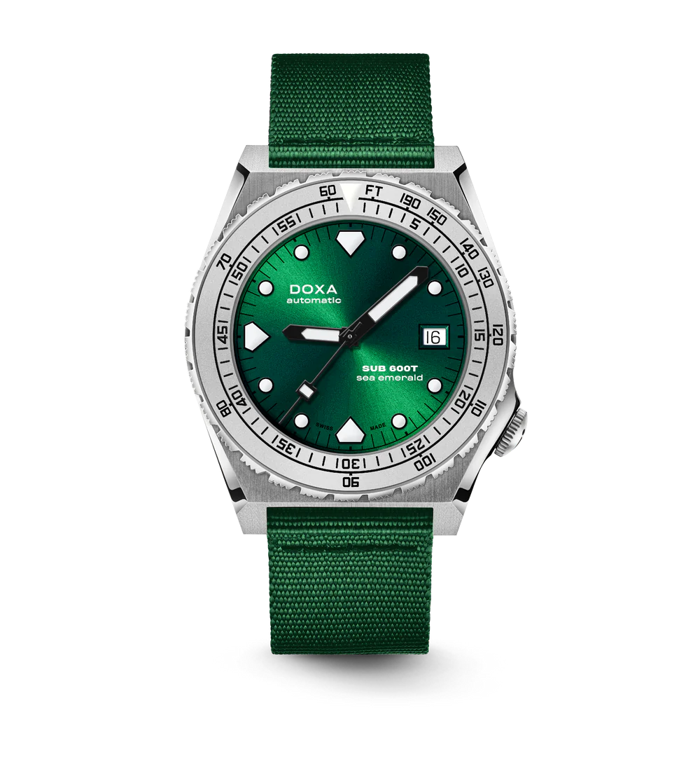 DOXA Sub 600T 40 mm Sea Emerald Iconic dial NATO - 862.10.131.26-N
