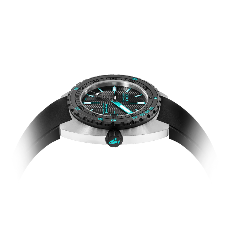Shop DOXA Sub 300 Beta Aquamarine Rubber Black | 830.10.241.10