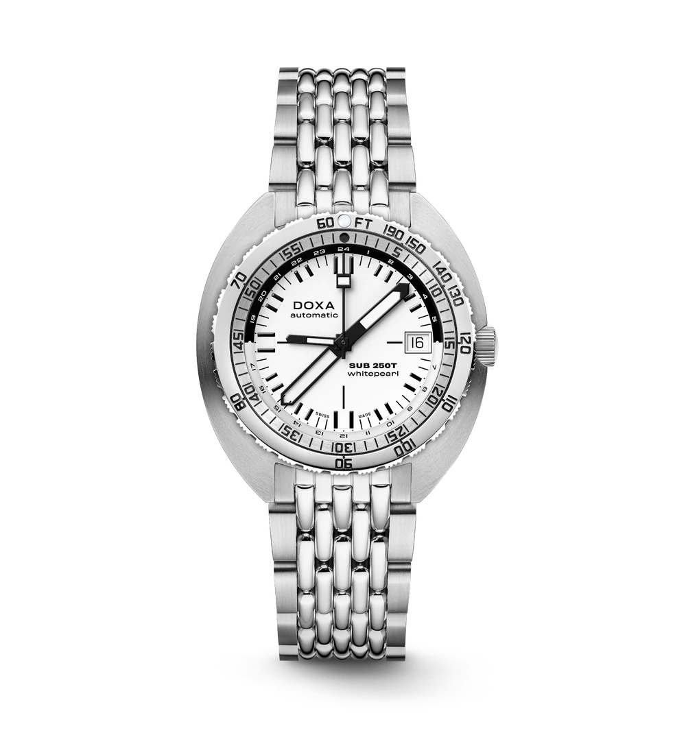 DOXA SUB 250T GMT Whitepearl Stainless steel - 855.10.011.10