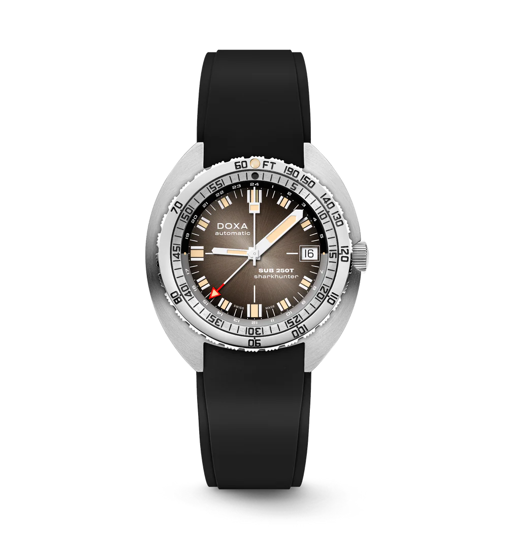 DOXA SUB 250T GMT Sharkhunter Vintage Rubber - 855.10.101V.20